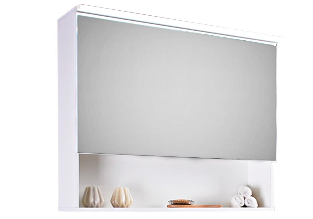 Зеркальный шкаф для ванной Okinava 500 Fancy Marble, Глубина 24см, Высота 73см