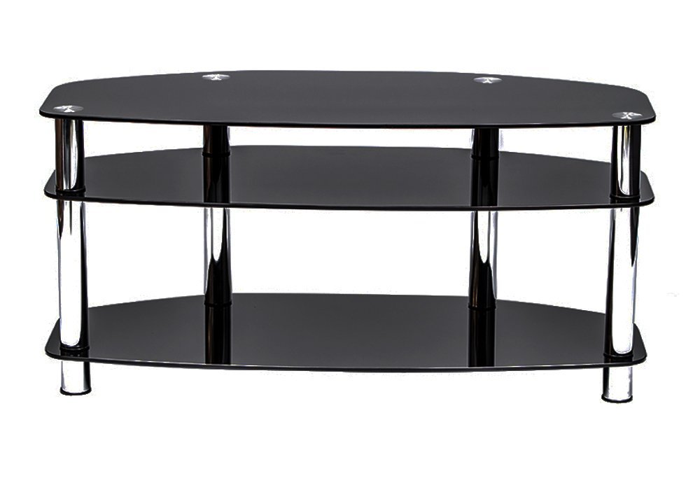 Недорого Тумби під телевізор Тумба ТВ скляна "Марта 110" Діана