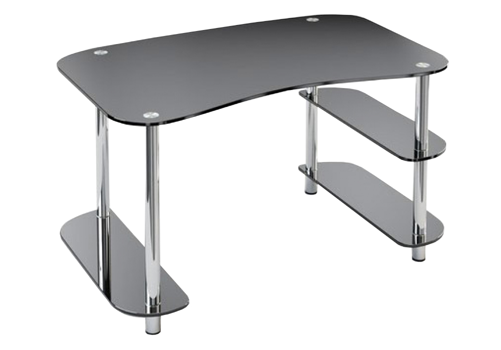  скляний офісний стіл с-2 Ескада , Глибина 80см, Висота 76см