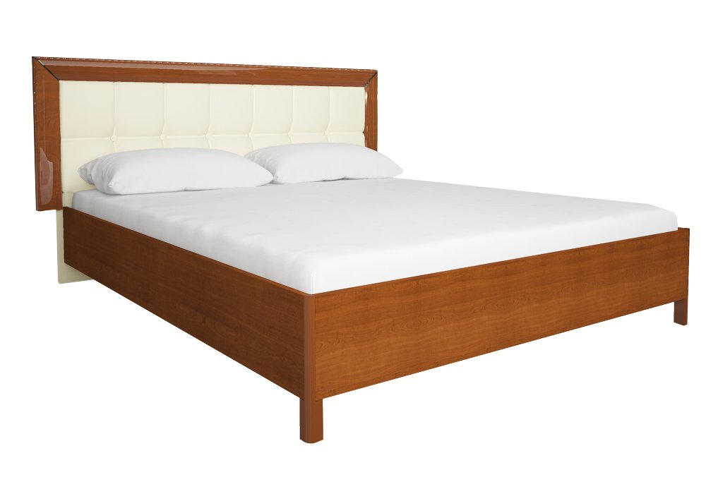  Купити Ліжка Ліжко двоспальне "Белла" з м'яким узголів'ям 160x200 MiroMark