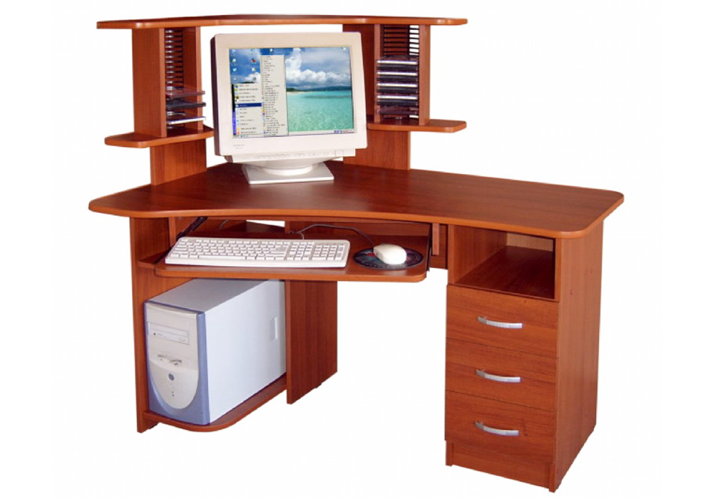 Кутовий комп'ютерний стіл "Марс" Ніка-Меблі
