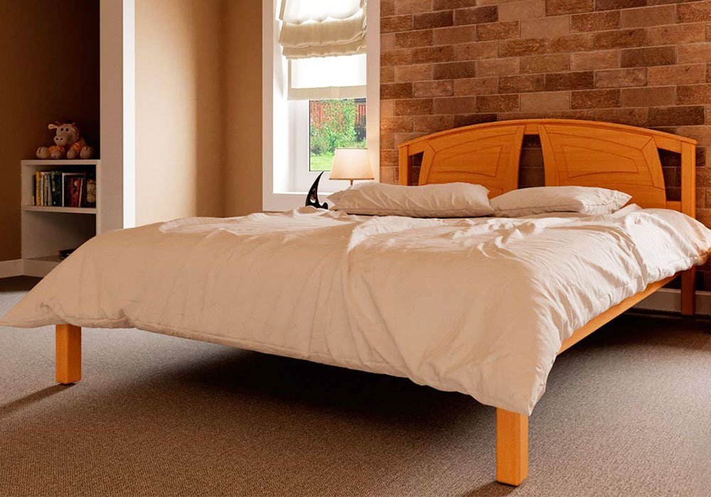  Купити Дерев'яні ліжка Ліжко "Британія" 140х190 Червоногвардійський ДОК
