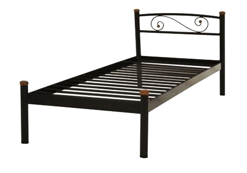  Купити Металеві ліжка Металева односпальне ліжко "Вероніка 80х190" Метал-Дизайн
