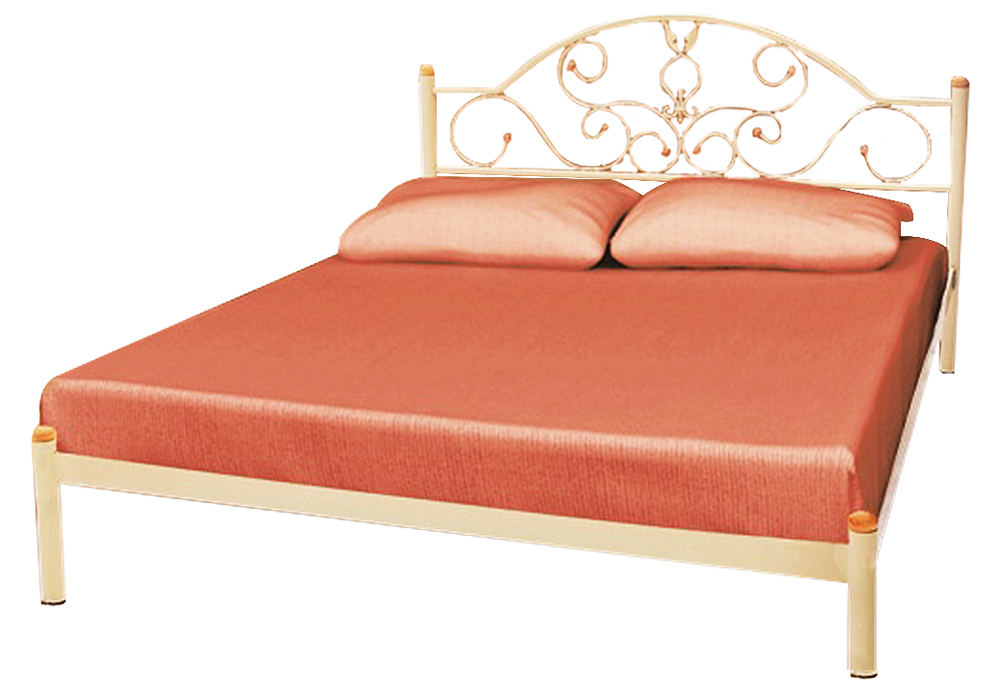 Металева ліжко Анжеліка 140х190 Метал-Дизайн, Ширина 150см