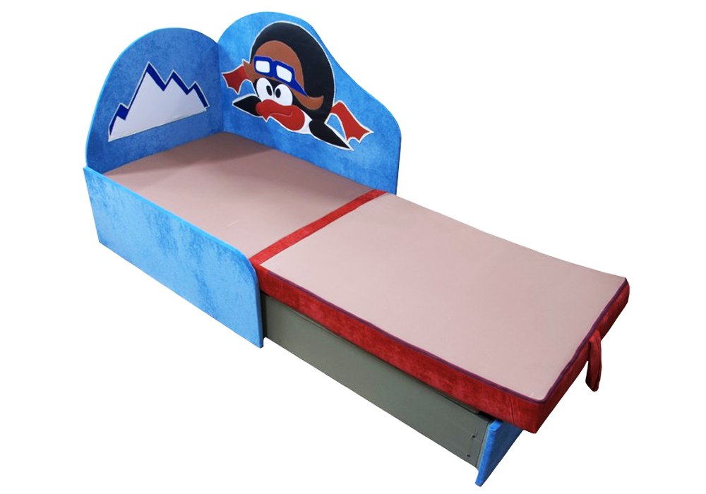  Недорого Дитячі дивани Дитячий диван "Міні з аплікацією Пингвинчик" Ribeka