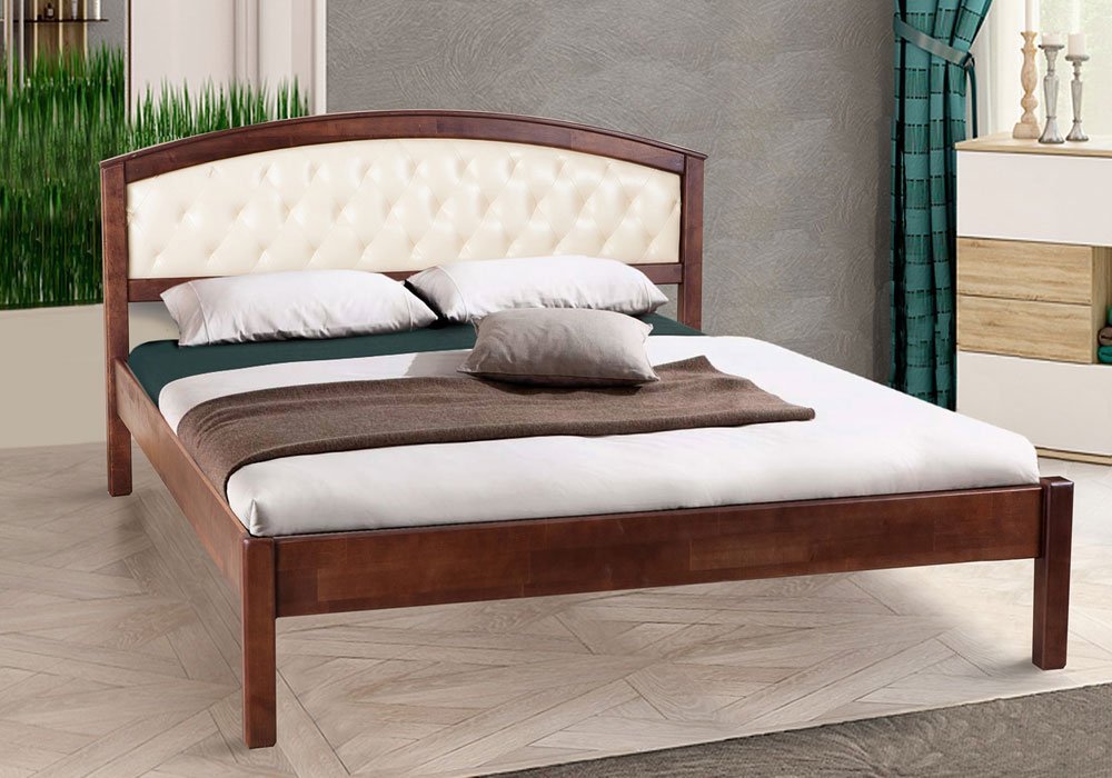  Купити Дерев'яні ліжка Ліжко "Джульєтта М'яка" 140х200 Ambassador