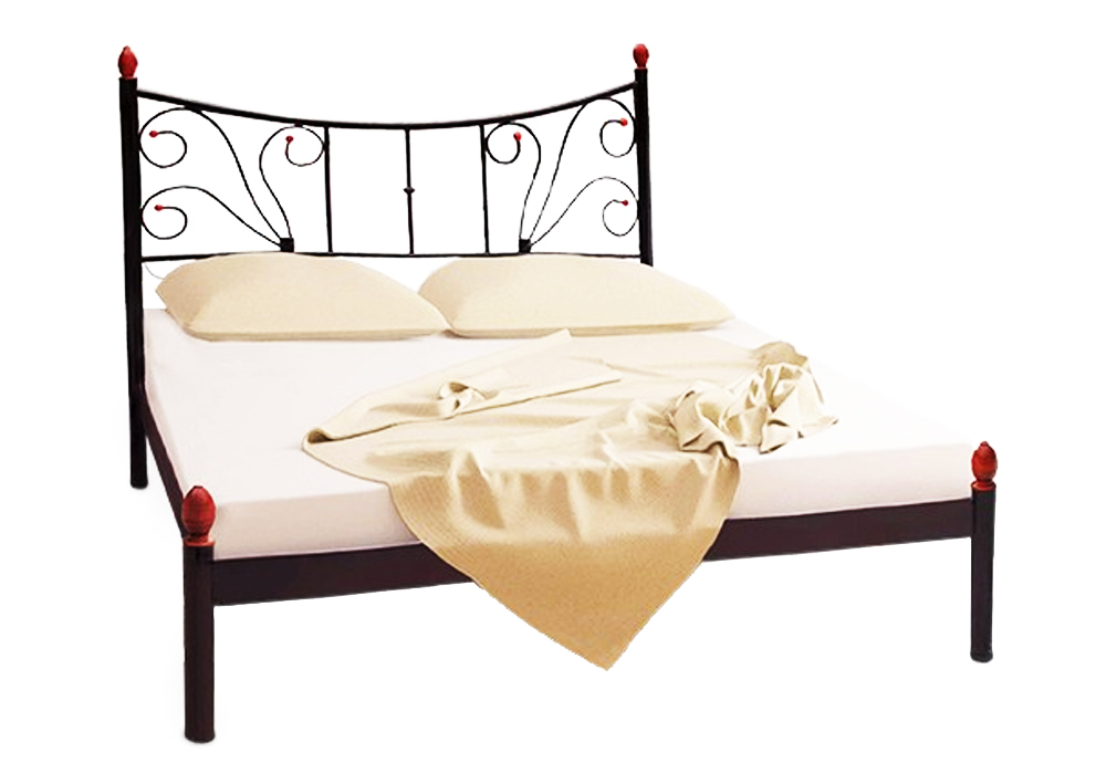 Металева двоспальне ліжко "Каліпсо 2 120х190" Метал-Дизайн