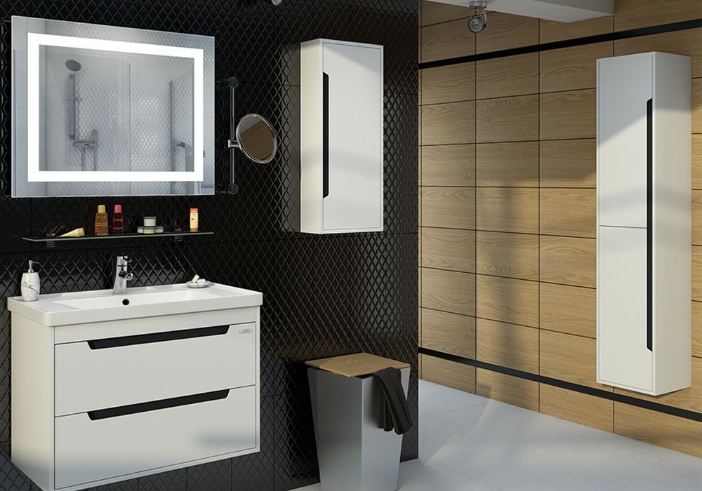  Купить Мебель для ванной комнаты Зеркало для ванной "LAVA Kvadra 70" Санверк