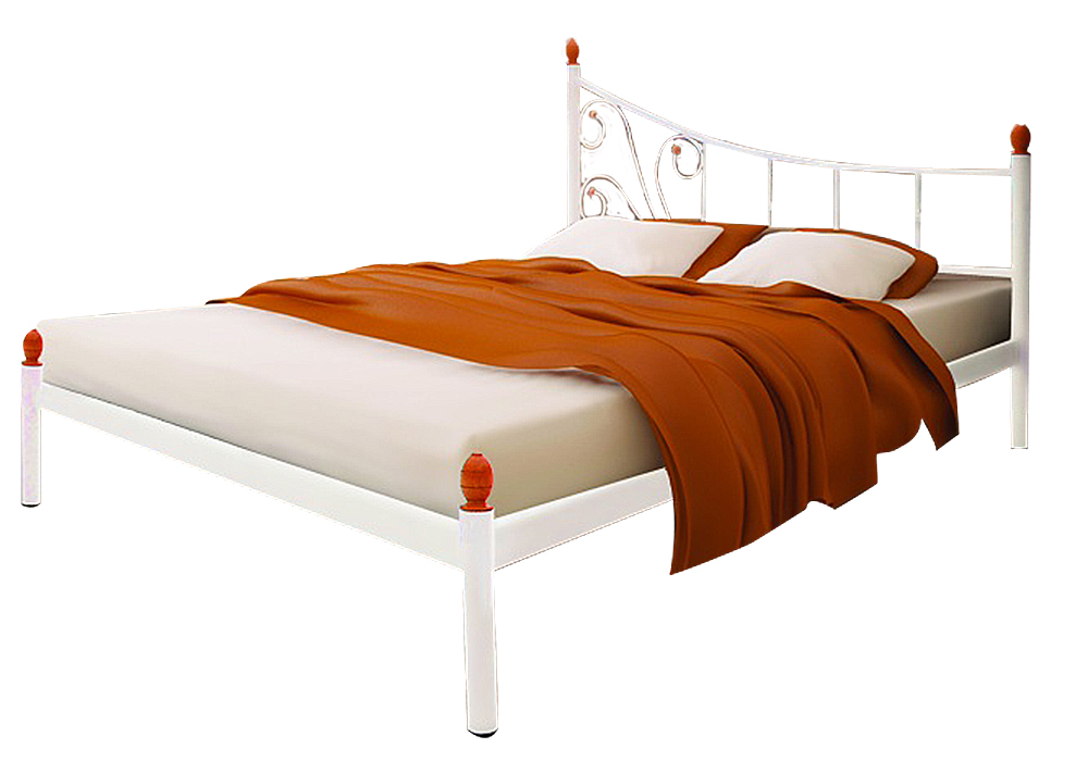 Металева двоспальне ліжко "Каліпсо 120х190" Метал-Дизайн