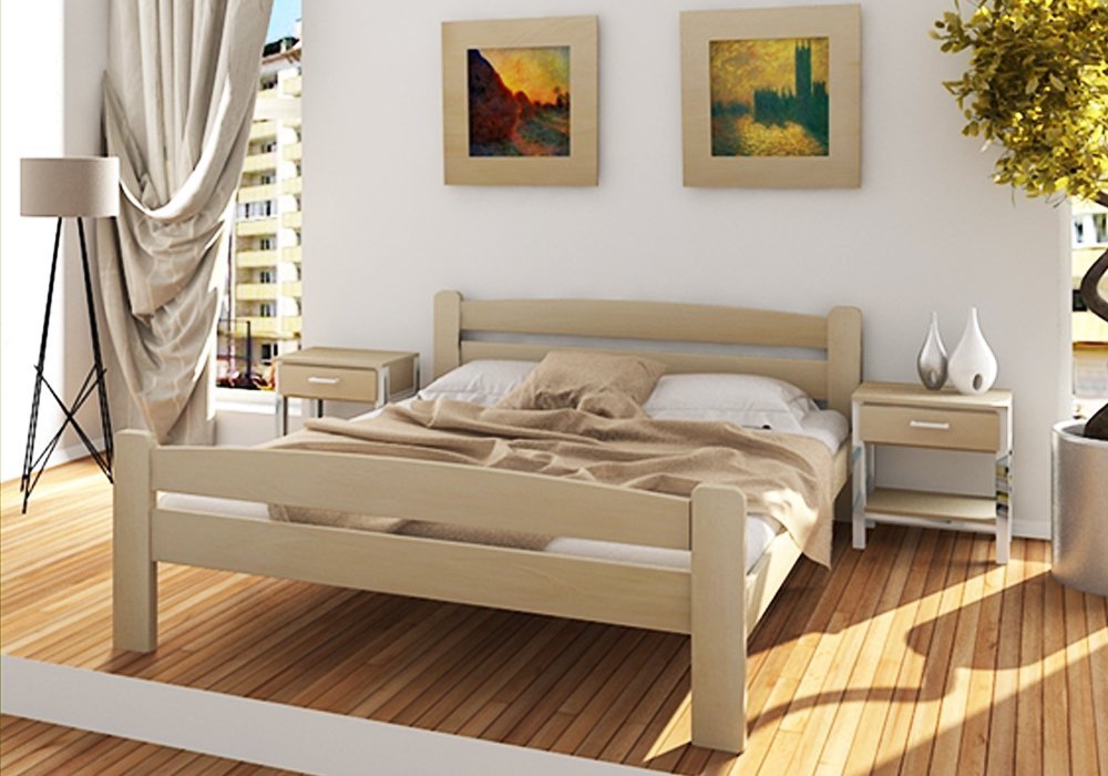  Купити Дерев'яні ліжка Ліжко "Каспер" 140x190 Дрімка