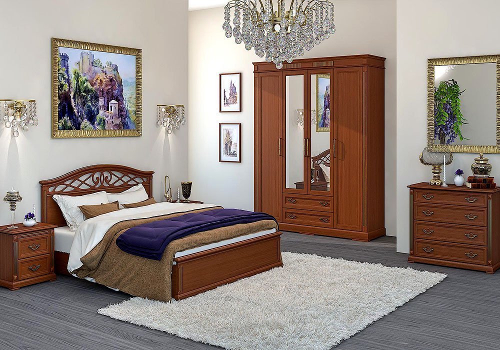  Купити Дерев'яні ліжка Ліжко "Вікторія" 90х200 Ніколь
