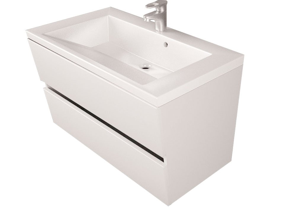  Недорого Меблі для ванної кімнати  Тумба з умивальником "Cyprus 80" Fancy Marble 