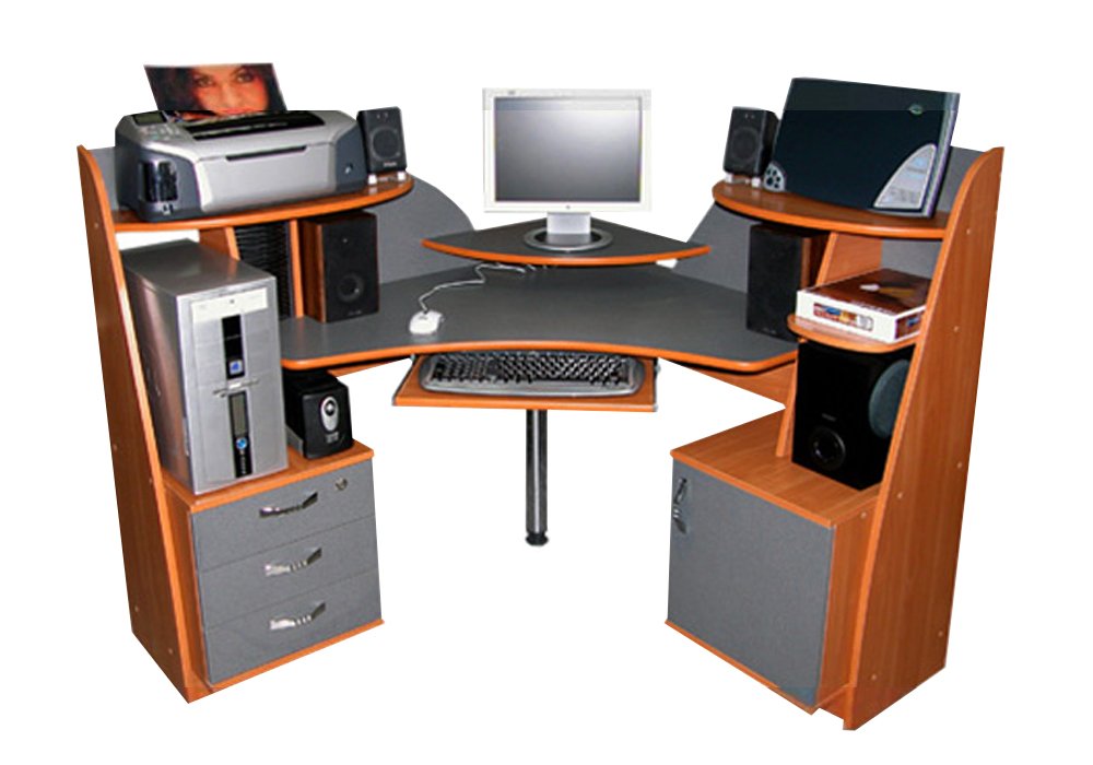 Купити Комп'ютерні столи Кутовий комп'ютерний стіл "Дельта" Ніка-Меблі
