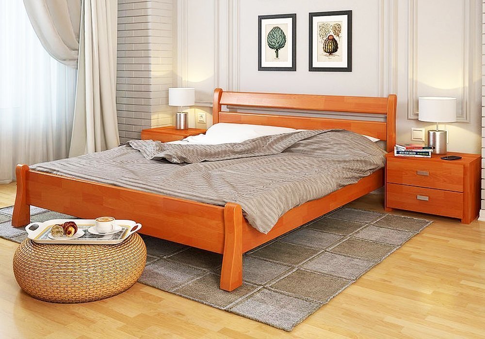  Купити Дерев'яні ліжка Ліжко "Венеція 90х200" бук Арбор Древ