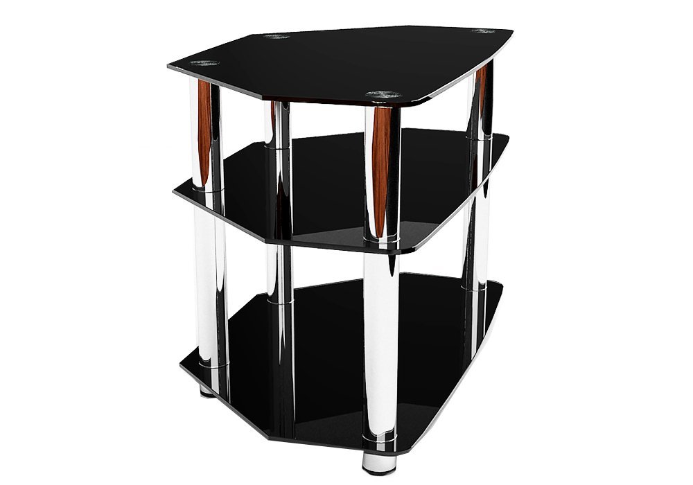  Купити Тумби під телевізор  Тумба ТВ скляна "Радіус + Чорна 120" Діана 