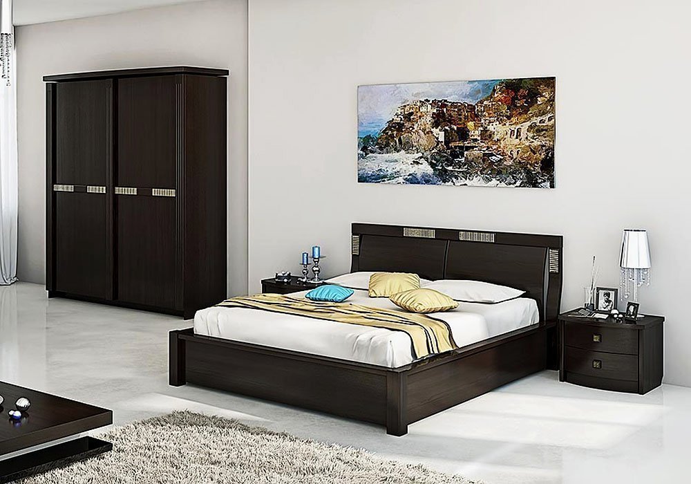  Недорого Дерев'яні ліжка Ліжко "Карина" 140х200 Ніколь