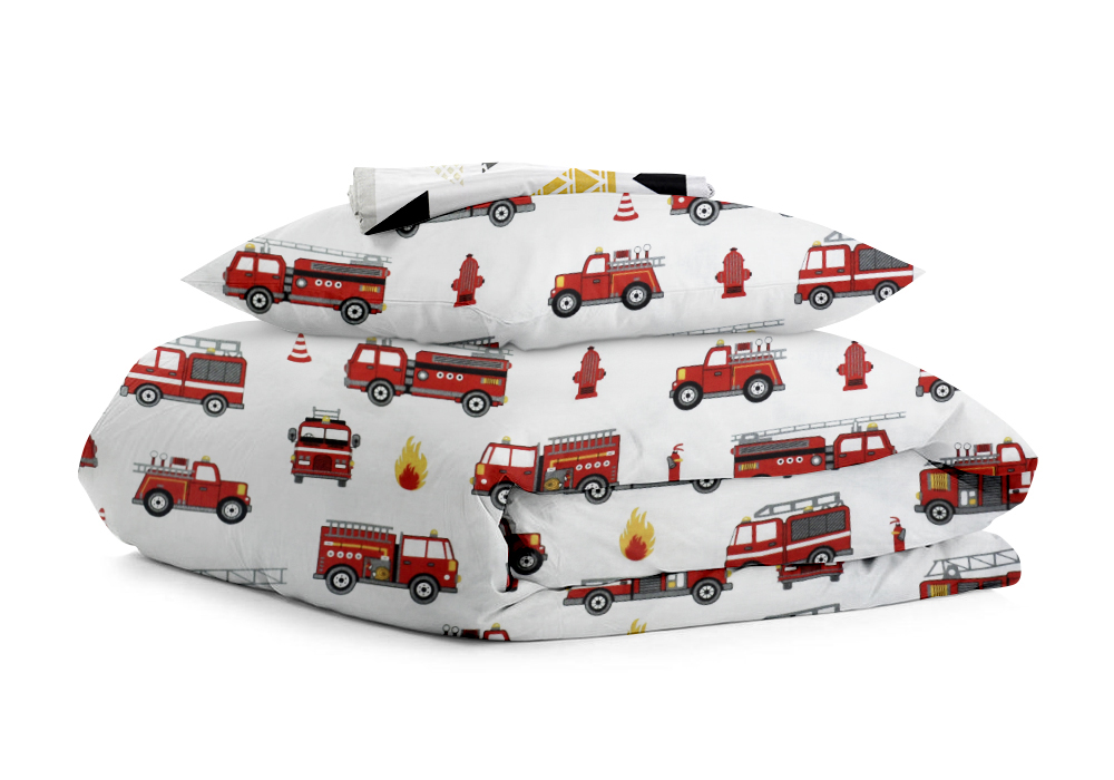  Комплект дитячої постільної білизни Fire Cars Cosas , Дизайн Машинки