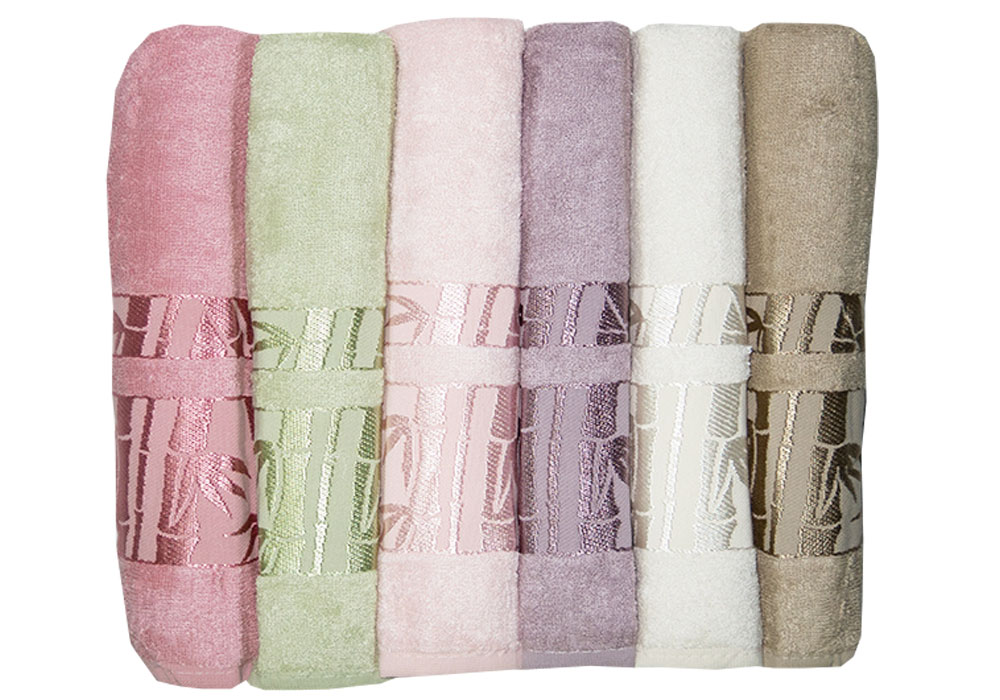 Набор махровых полотенец "Purry bamboo pastel" Sikel