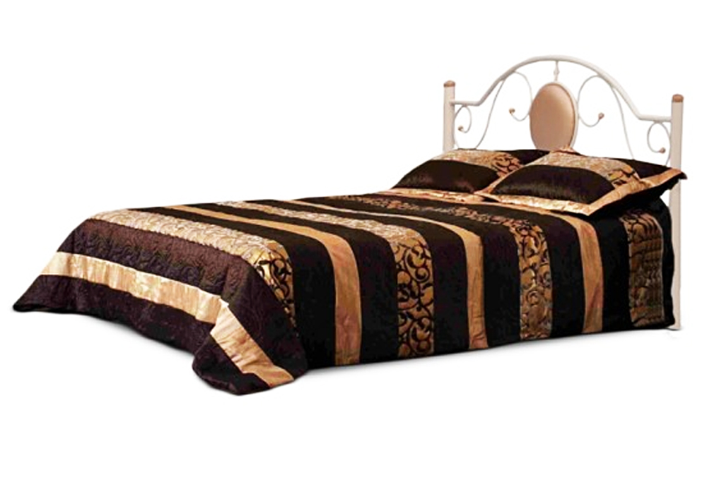 Металева двоспальне ліжко Лаура 120х190 Метал-Дизайн, Ширина 130см