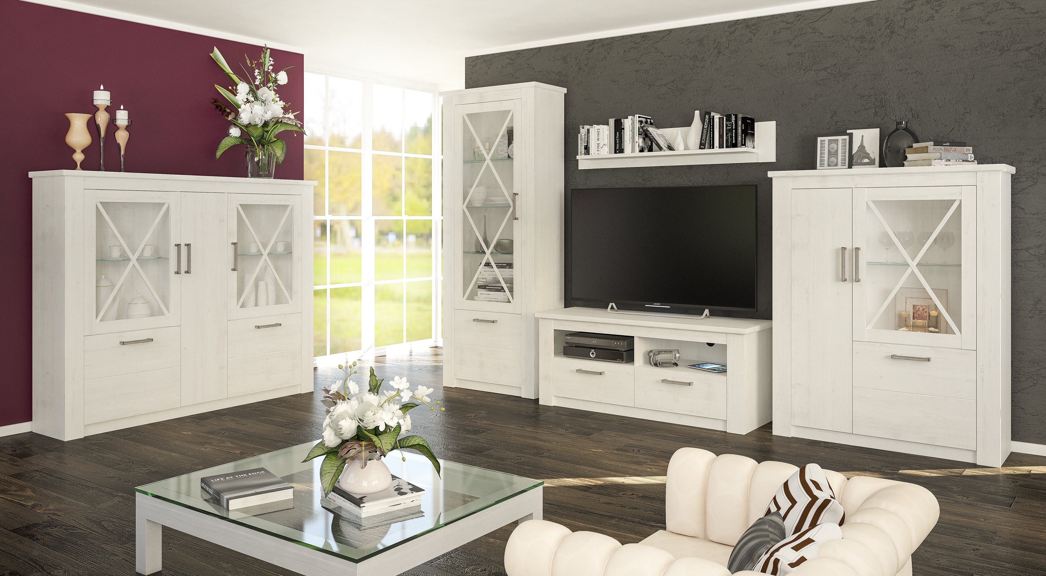 Купити Тумби під телевізор Тумба ТВ 2Ш "Джорджія" Меблі-Сервіс