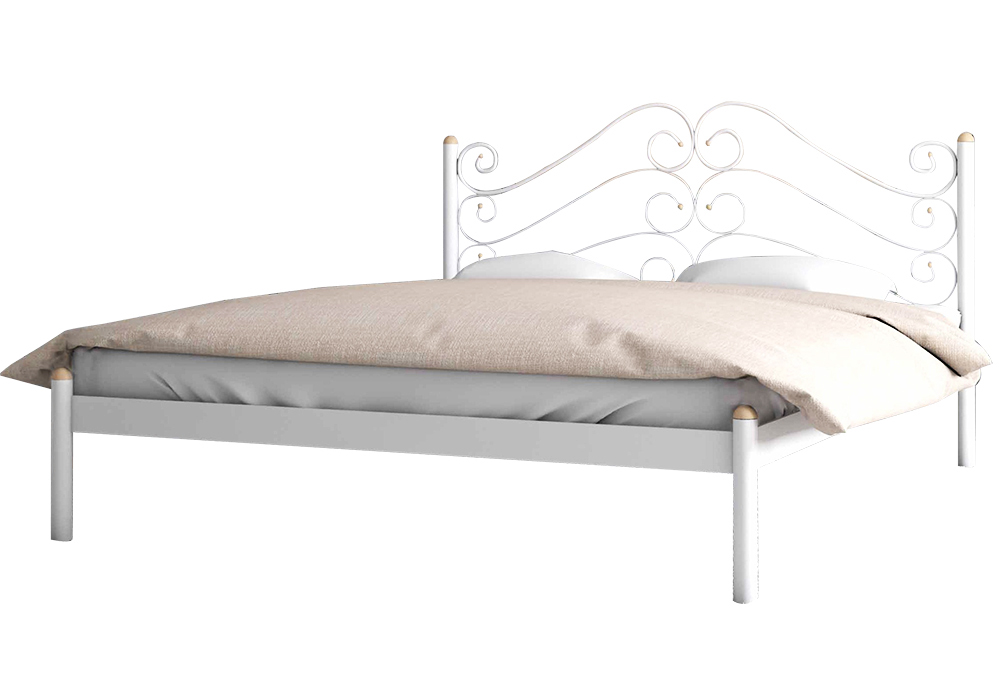 Металева двоспальне ліжко "Адель 120х190" Метал-Дизайн