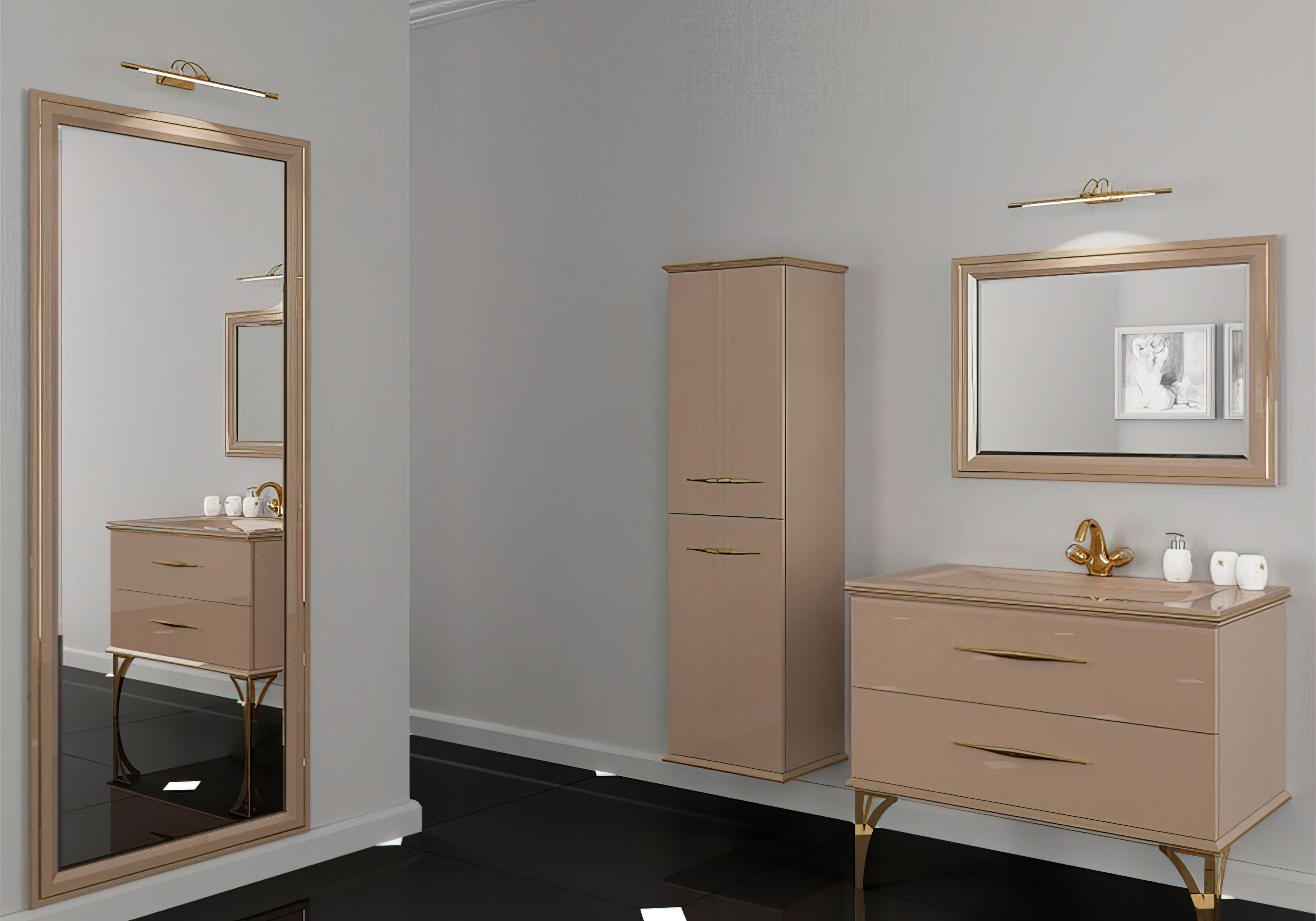  Недорого Мебель для ванной комнаты Зеркало для ванной "Cassandre" 190х83 Marsan