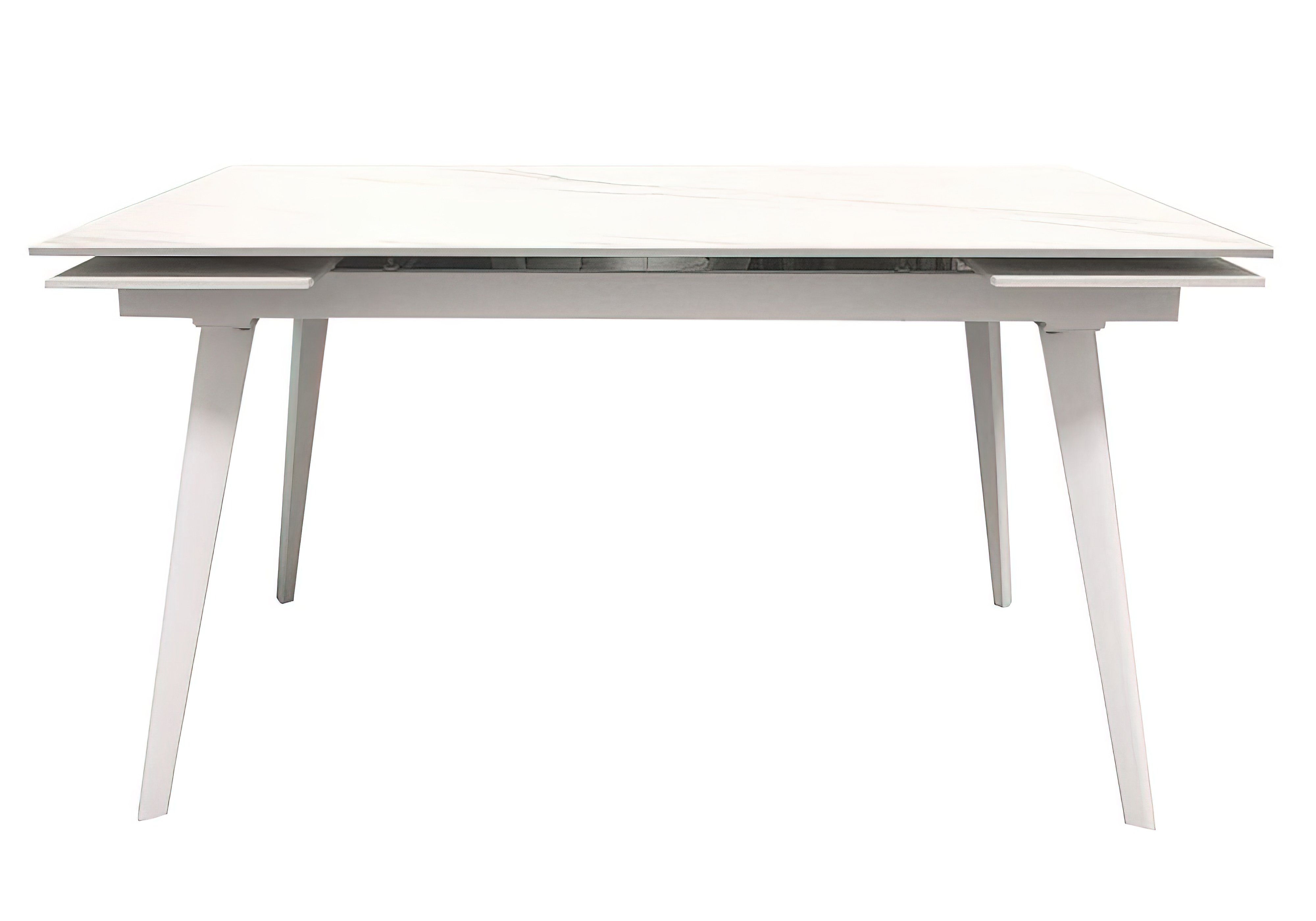 Кухонный раскладной стол Hugo Carrara White Concepto, Ширина 140см, Глубина 82см