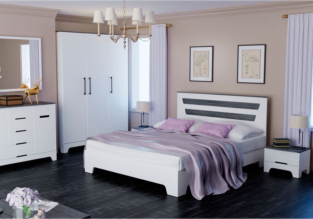 Купити Двоспальні ліжка двоспальне ліжко "Елен" Неман