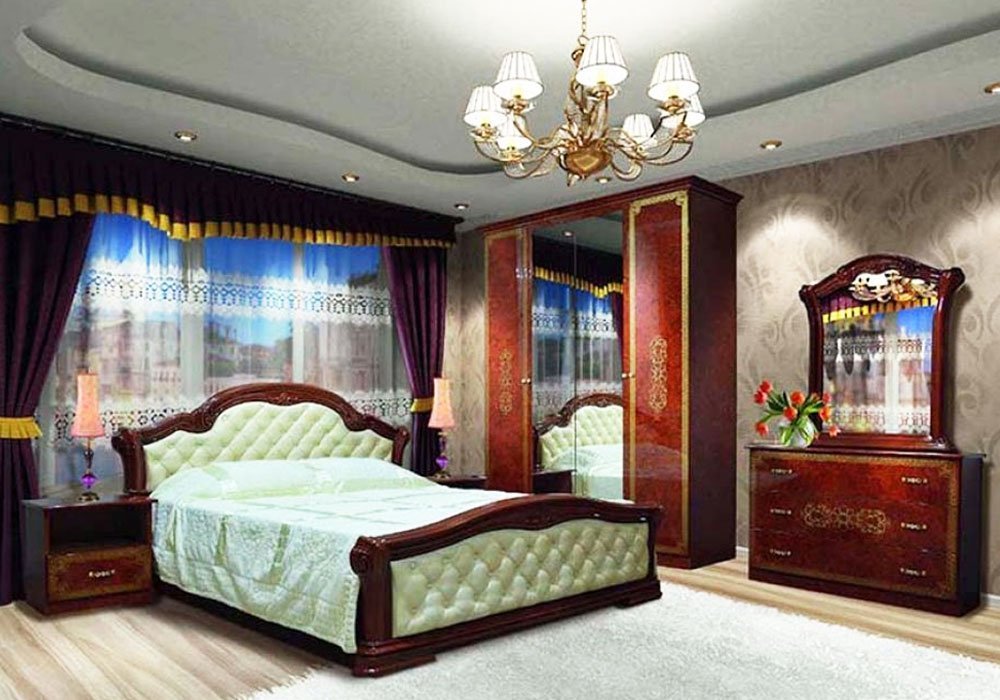  Купить Спальни и спальные гарнитуры Спальня Венеция новая 4Д "Світ Меблів"