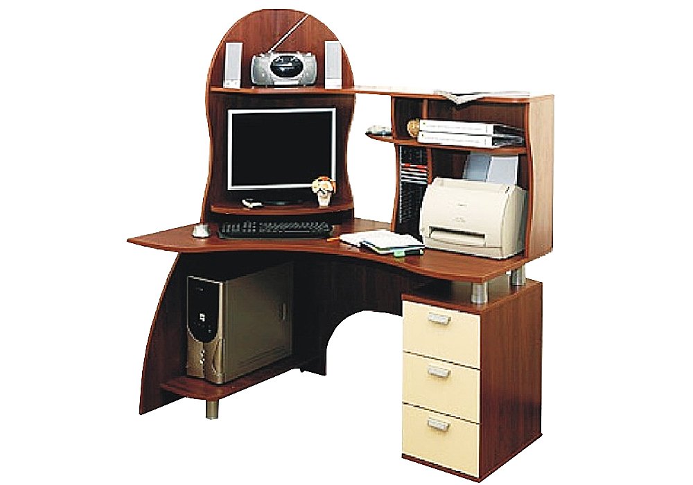  Купить Компьютерные столы Угловой компьютерный стол "Амальтея" Ника-Мебель