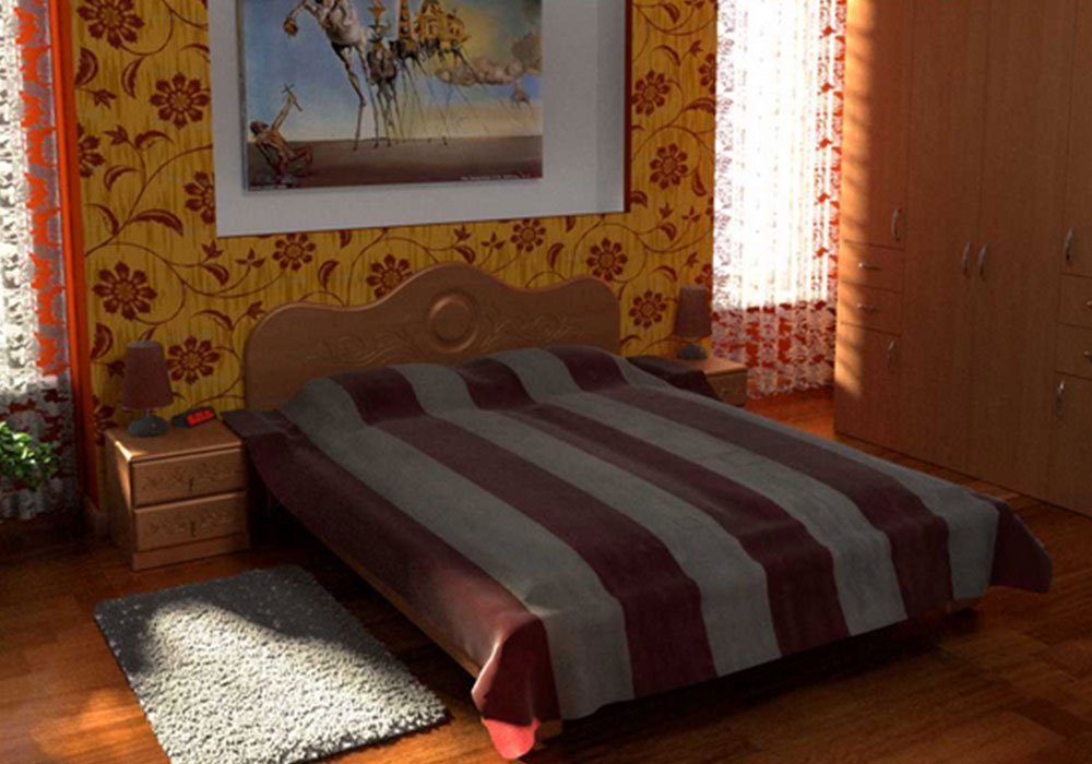  Купить Двуспальные кровати Кровать-150 МДФ Компанит