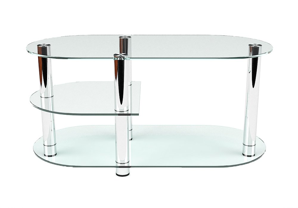 Недорого Тумби під телевізор Тумба ТВ скляна "Беста 125" Діана