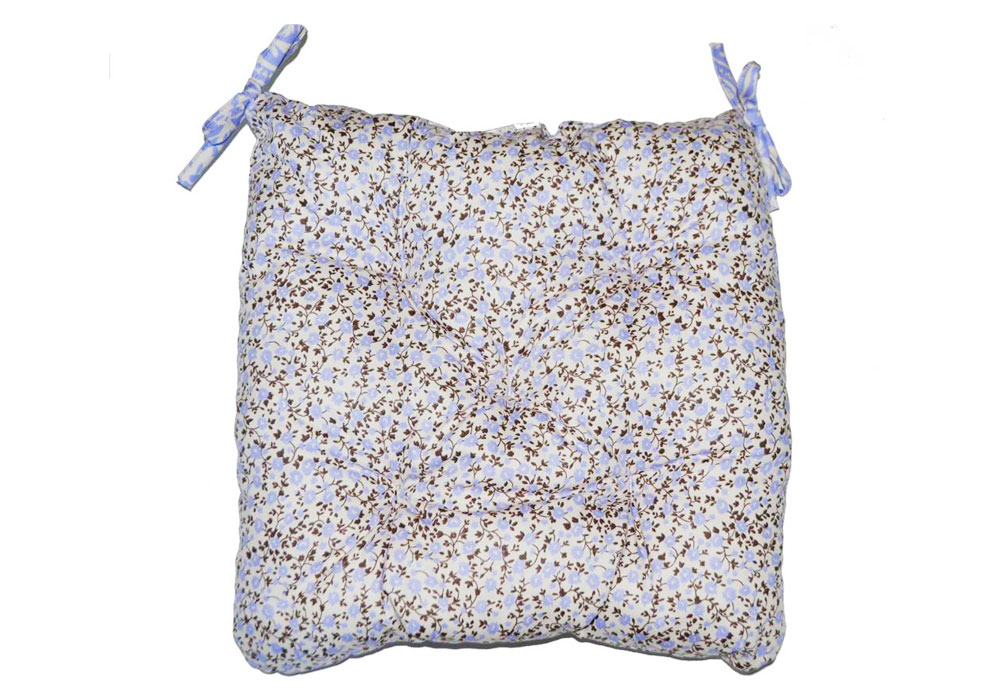 Декоративна подушка на стілець Квіти Прованс, Ширина 40см