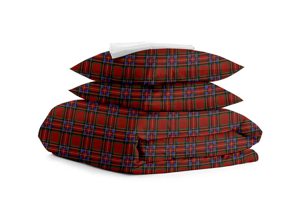 Комплект постельного белья полуторный "Scottish Red White" Cosas