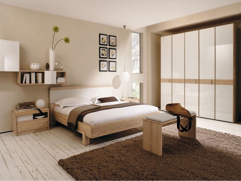 пастельная спальня в современном стиле