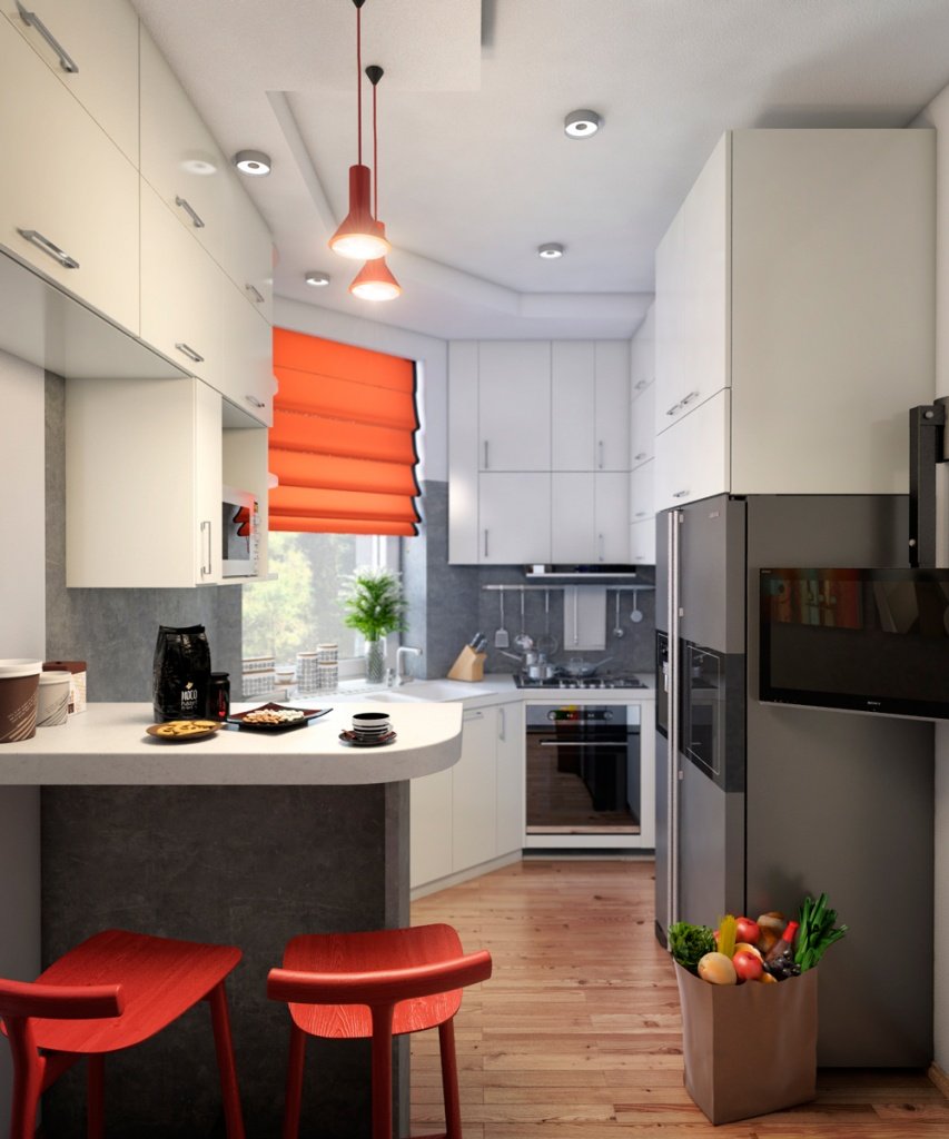 Дизайн кухни 8 кв м - 50 реальных фото ремонт от хозяев