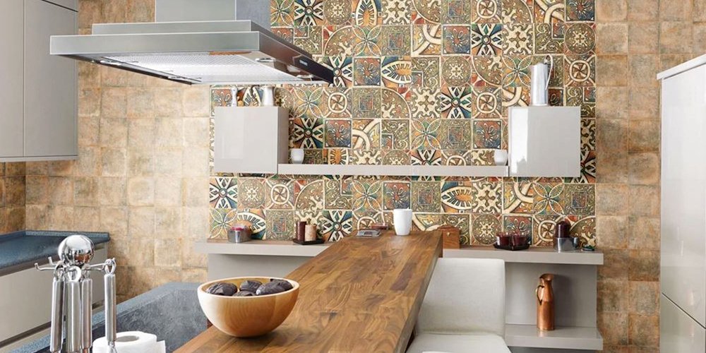 Плитка на пол на кухню: дизайн , 35+ фото