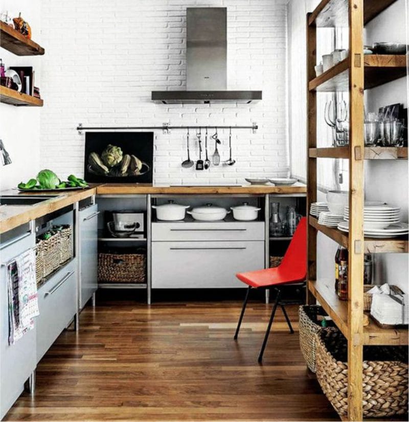 Красивые дизайны кухонь в стиле лофт