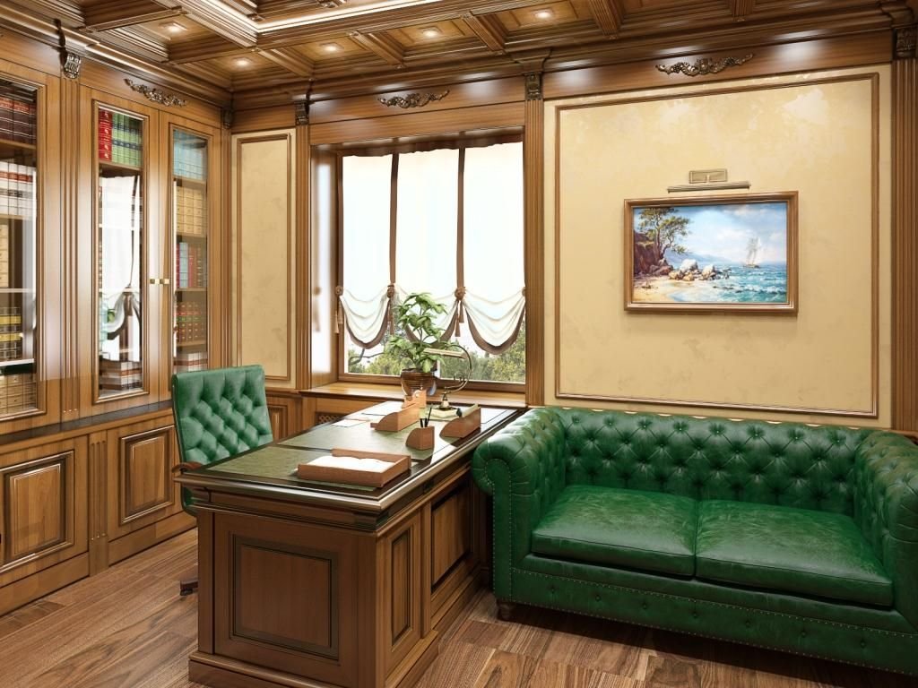 Дизайн кабинета в частном доме: оформление в разных стиля и обустройство, 50+ фото-идей интерьера