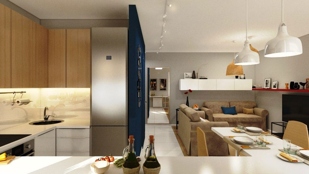 Дизайн кухни-гостиной 17 кв. м: варианты зонирования, нюансы обустройства и оформления