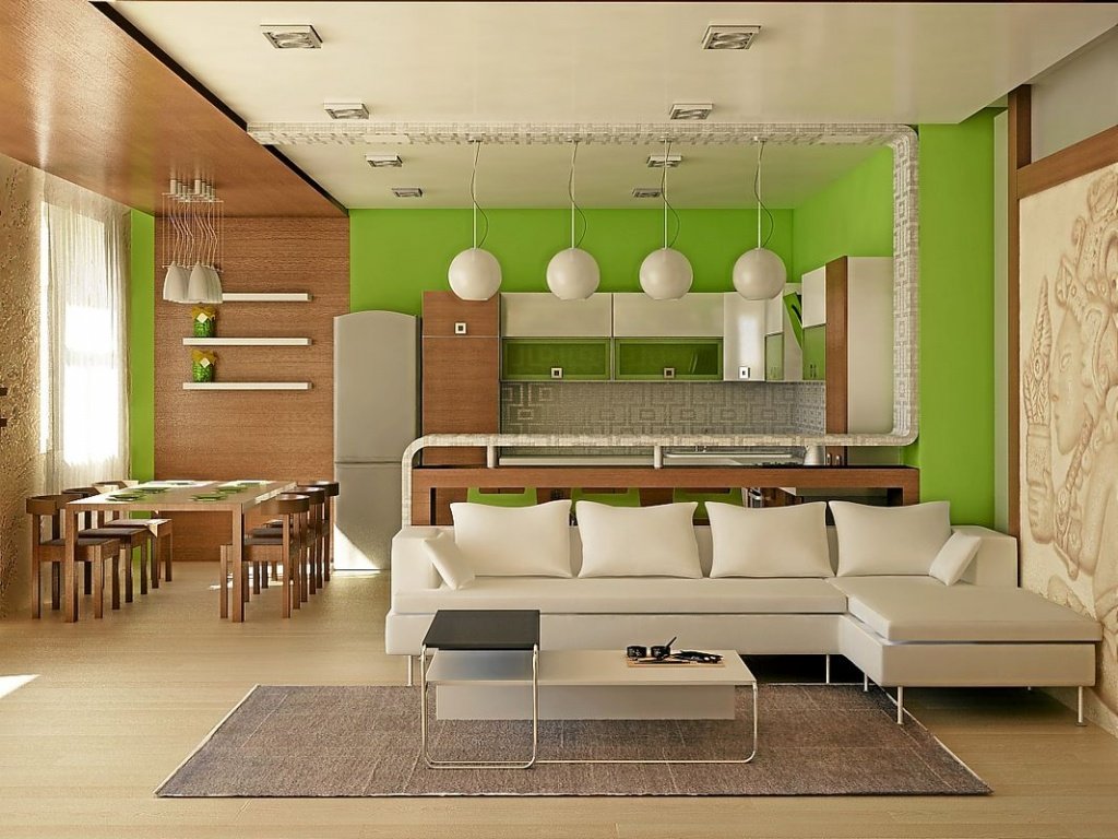 Кухня-гостиная 20 кв. м: современный дизайн, фото интерьеров, варианты планировки студии