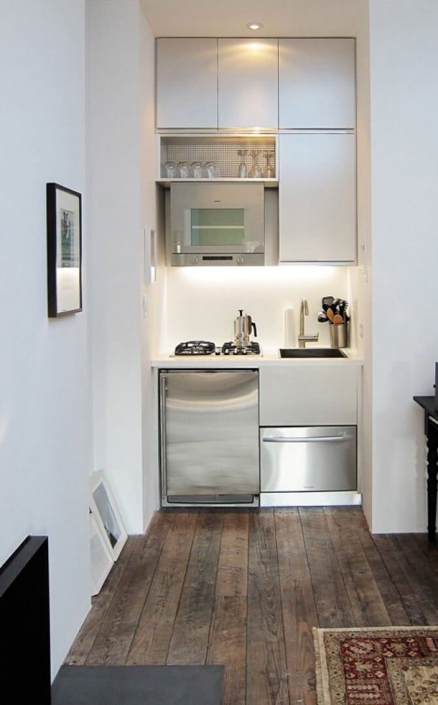 Дизайн узкой кухни - как расширить пространство, сохранив все стены – интернет-магазин GoldenPlaza