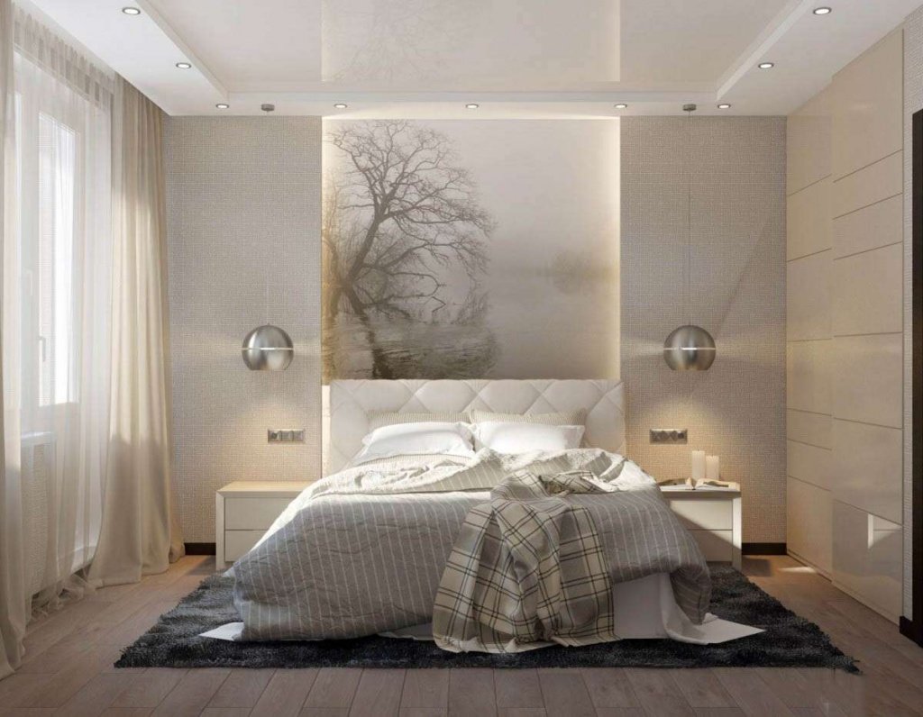оригинальная картина для спальни в современном стиле