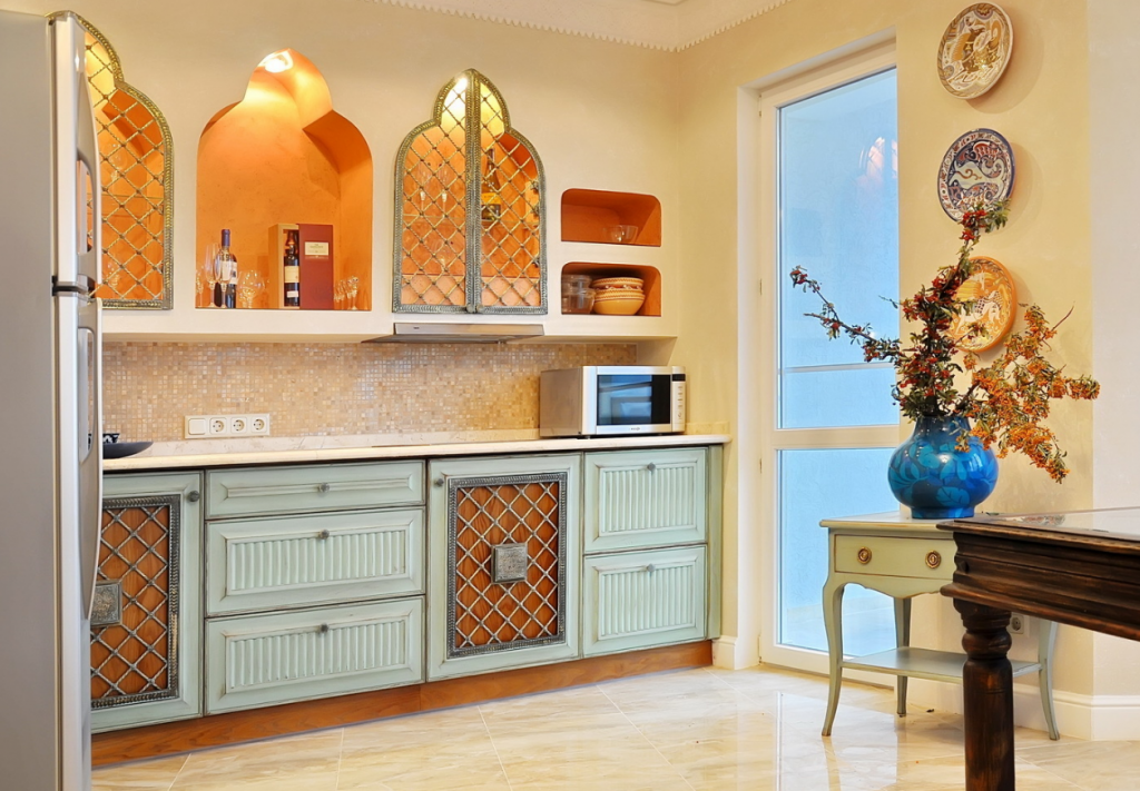 Кухня в восточном стиле: фото варианты дизайна интерьера