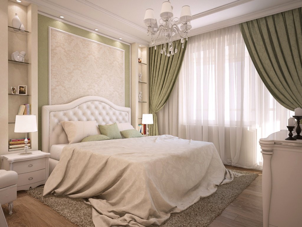 двуспальная кровать в классическом стиле