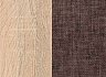 Колір корпусу: Дуб Сонома / Колір тканини: Саванна Кава