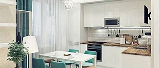 Кухня-гостиная 17 кв.м.- как правильно, легко и дешево зонировать помещение