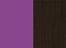 Цвет фасада: Фиолетовый / Цвет корпуса: Венге темный