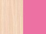 Колір корпусу: Дуб молочний / Колір фасаду: Рожевий