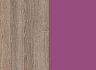 Колір корпусу: Дуб Сонома трюфель / Колір фасаду: Фіолетовий